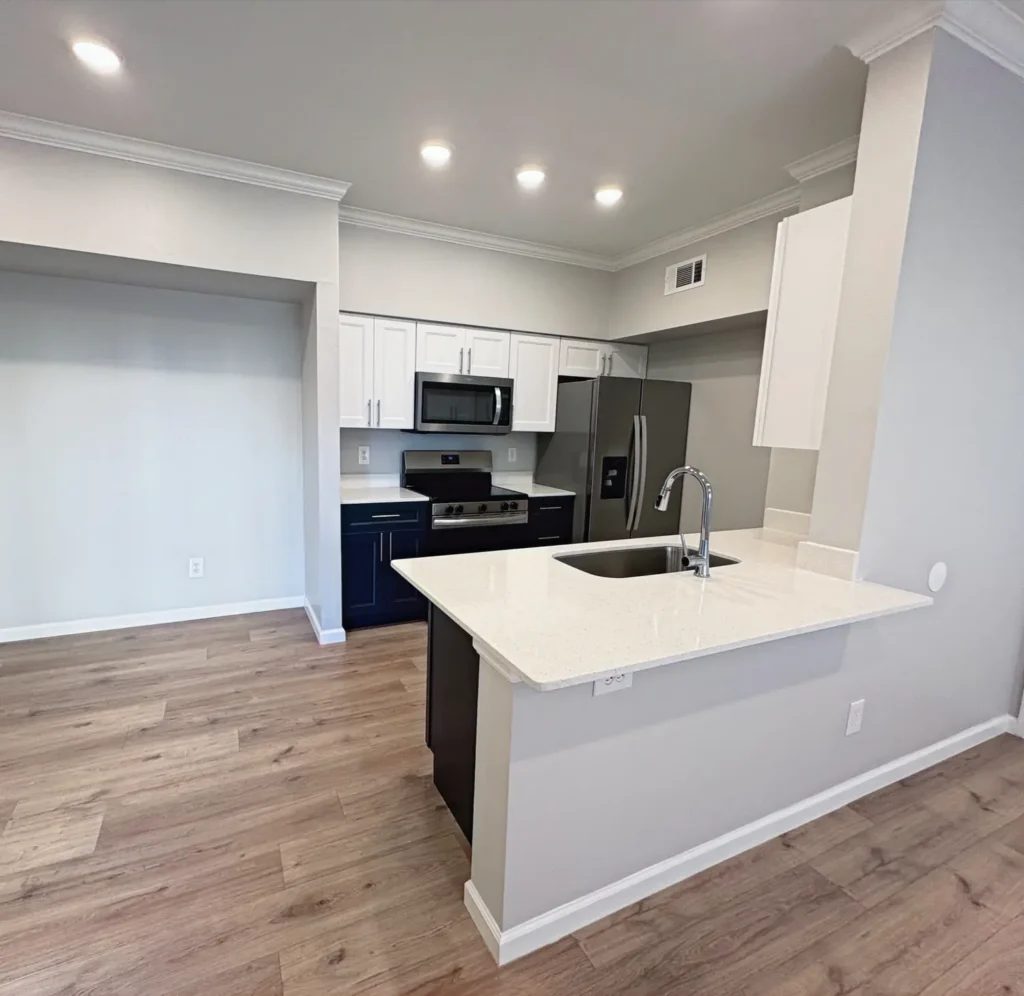 Renovated kitchen island